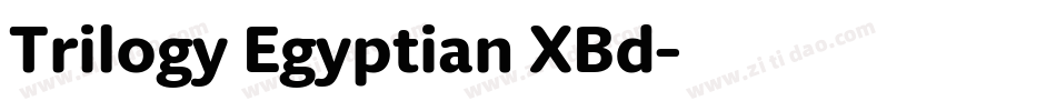 Trilogy Egyptian XBd字体转换